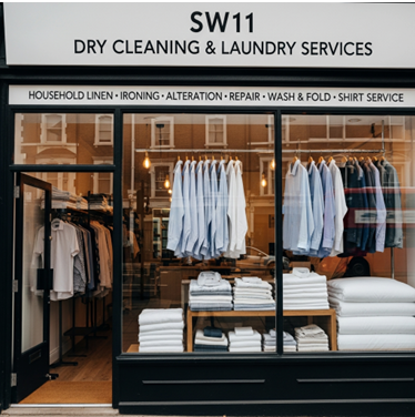 Dry cleaner in Battersea SW11 offering professional dry cleaning and laundry services with shirt service and alterations. 
